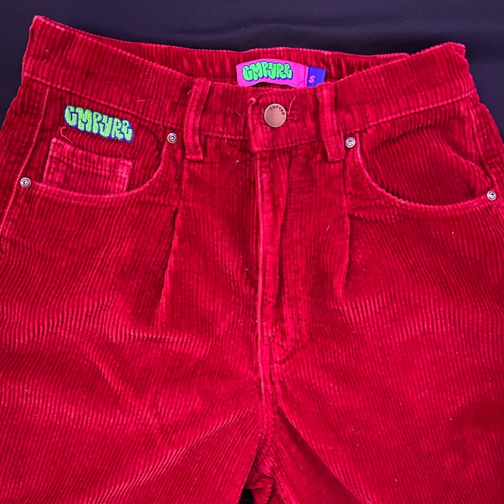 Empyre red corduroy pants